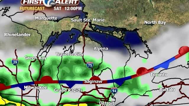 Showers and gusty winds