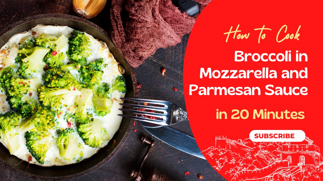 Broccoli in Mozzarella and Parmesan Sauce