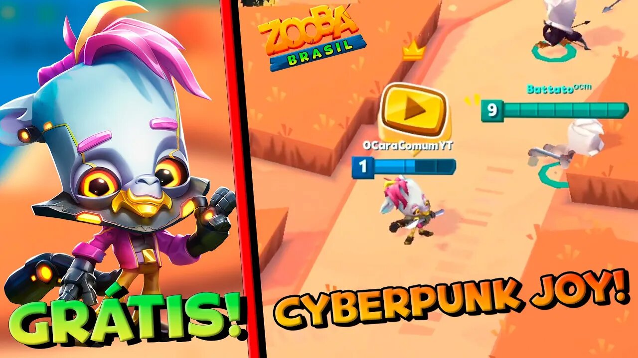 CYBERPUNK JOY! GANHEI A NOVA SKIN DA NOVA PERSONAGEM ZOOBA!