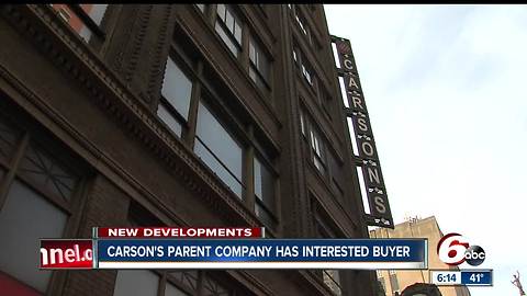 Carson's parent company has interested buyer