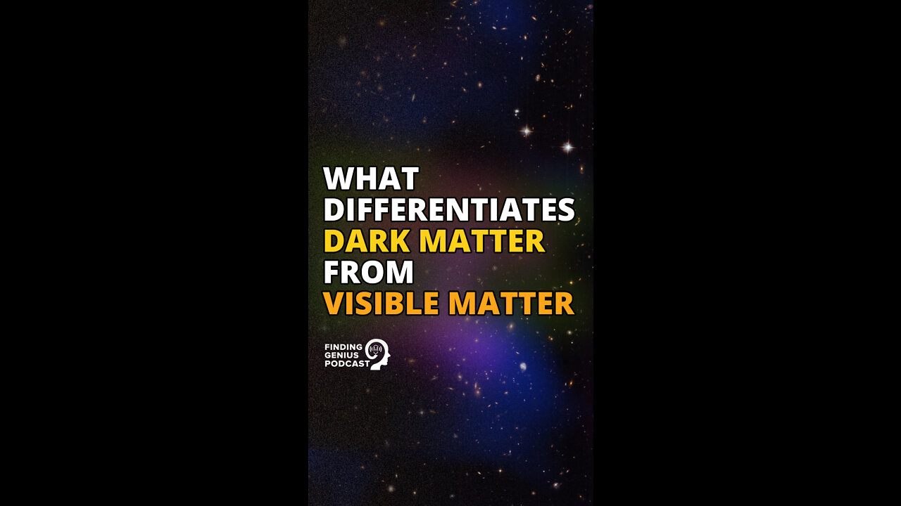 What Differentiates Dark Matter From Visible Matter #shorts