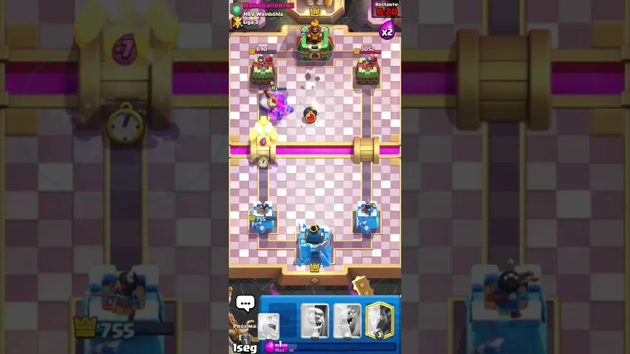 CLASH ROYALE SHORTS #104 - SÓ TEM PARTIDA TOP