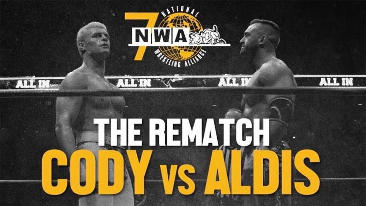 Nick Aldis vs. Cody Rhodes 2 | 2 out of 3 Falls | NWA Worlds Heavyweight Championship