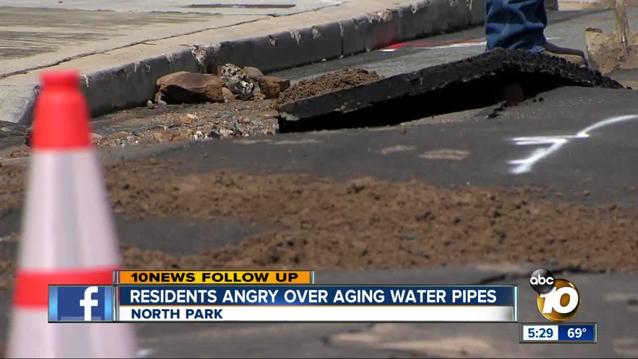 Neighbors upset with water main breaks in North Park