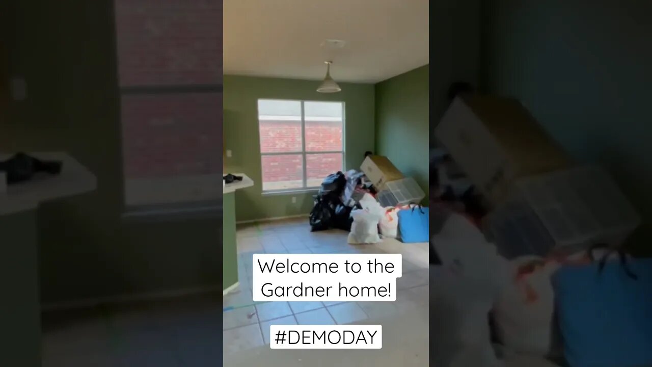 #DEMODAY on the Gardner home! Huge transformation incoming!