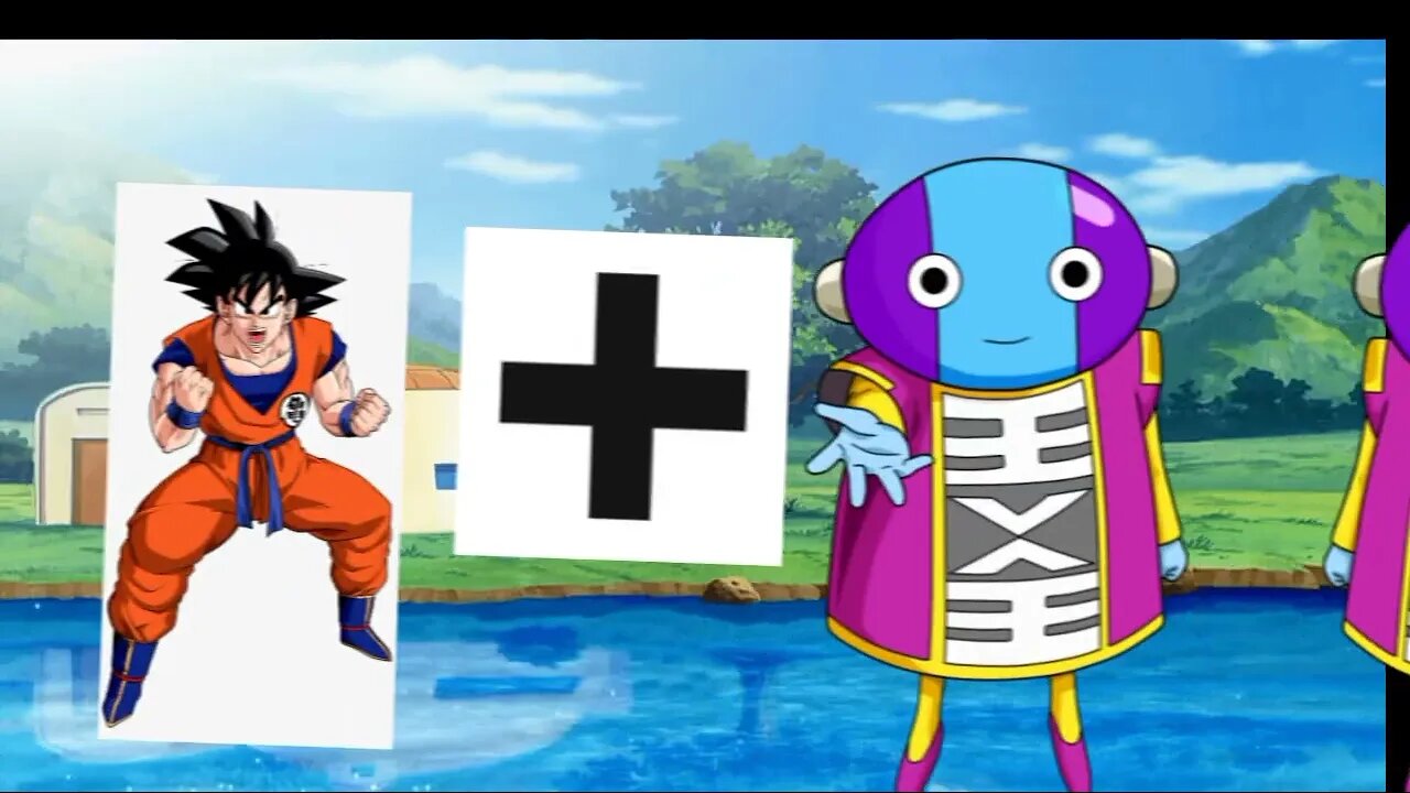 fusion of goku and brolly.goku and zeno.#goku#video