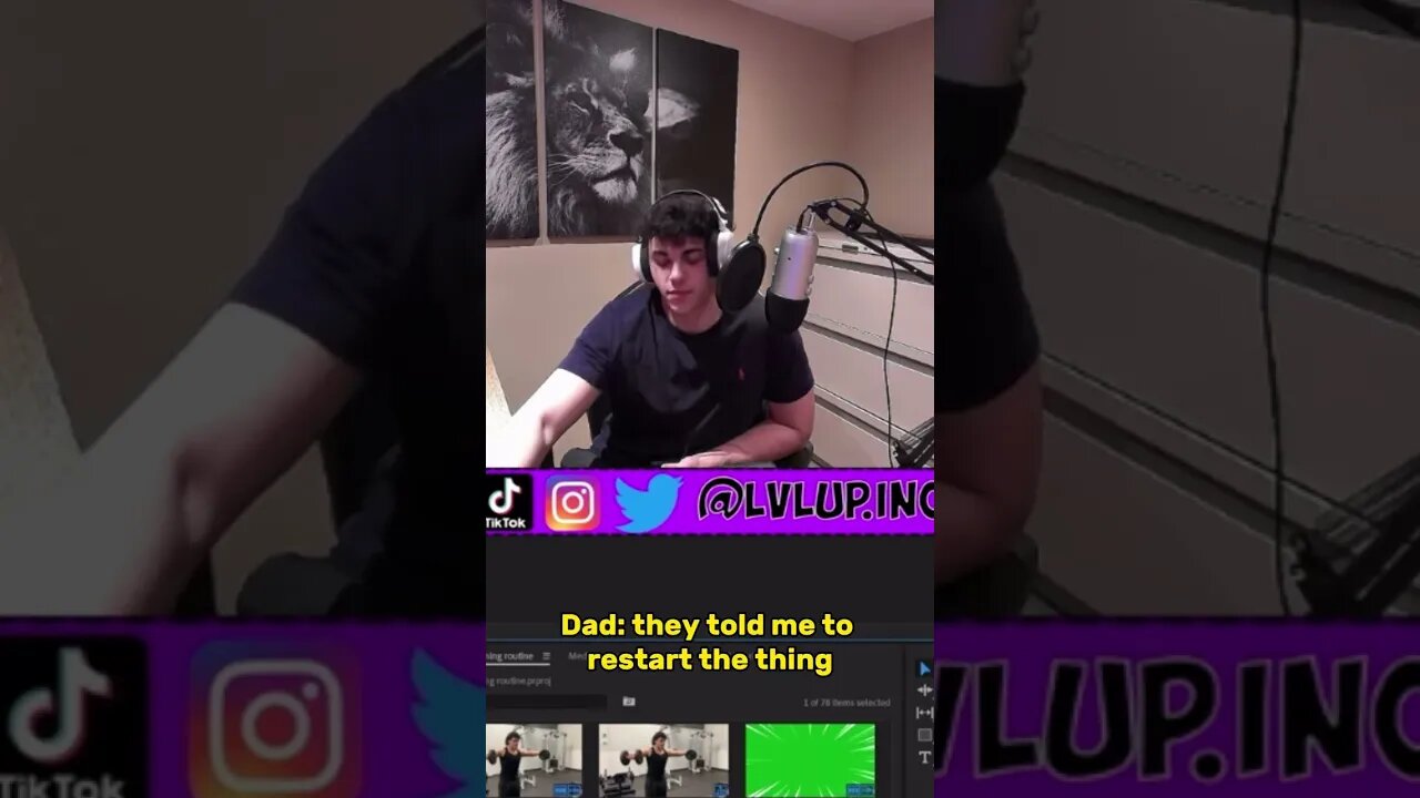 My Dad Ends My Stream… #shorts