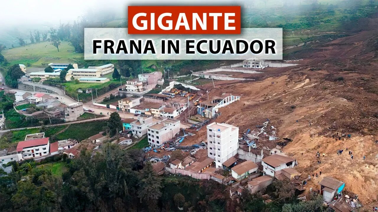 Che tragedia! Una frana devastante in Ecuador