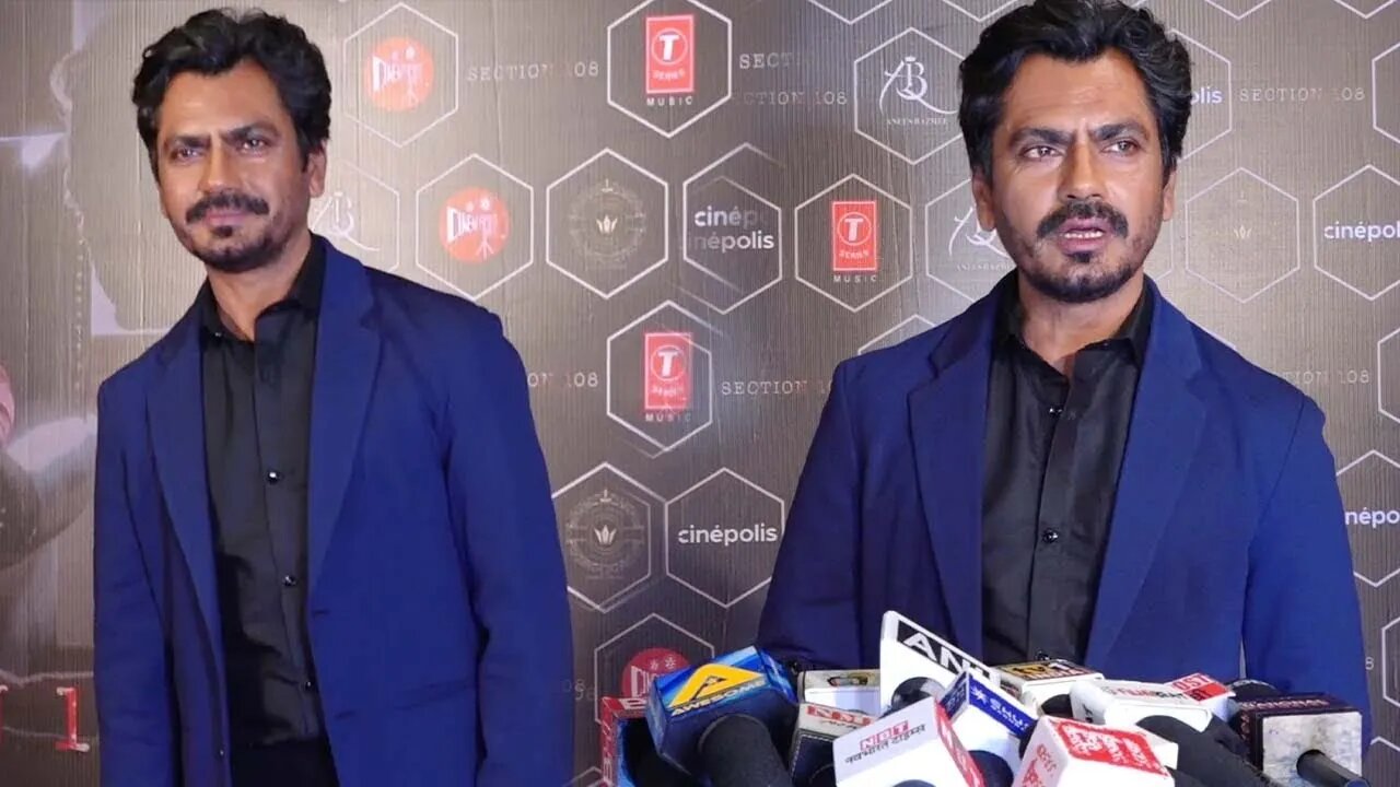 Nawazuddin Siddiqui looks awesome at ''Section 108'' Teaser Launch, Interact with Media 😍🔥