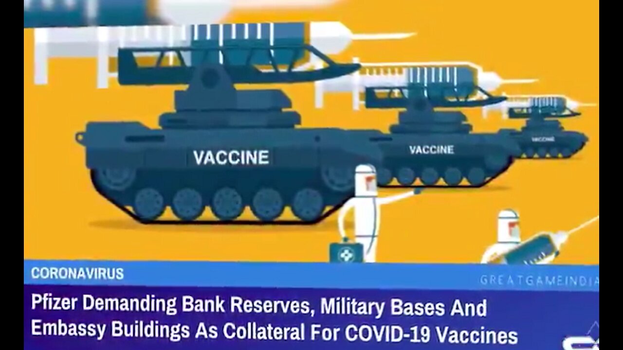 Pfizer Demanded Bank Reserves, Military Bases From Governments As Collateral Against Vaxxx Damages