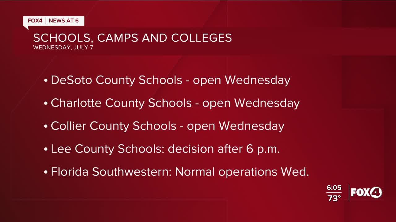 Openings planned for Wednesday