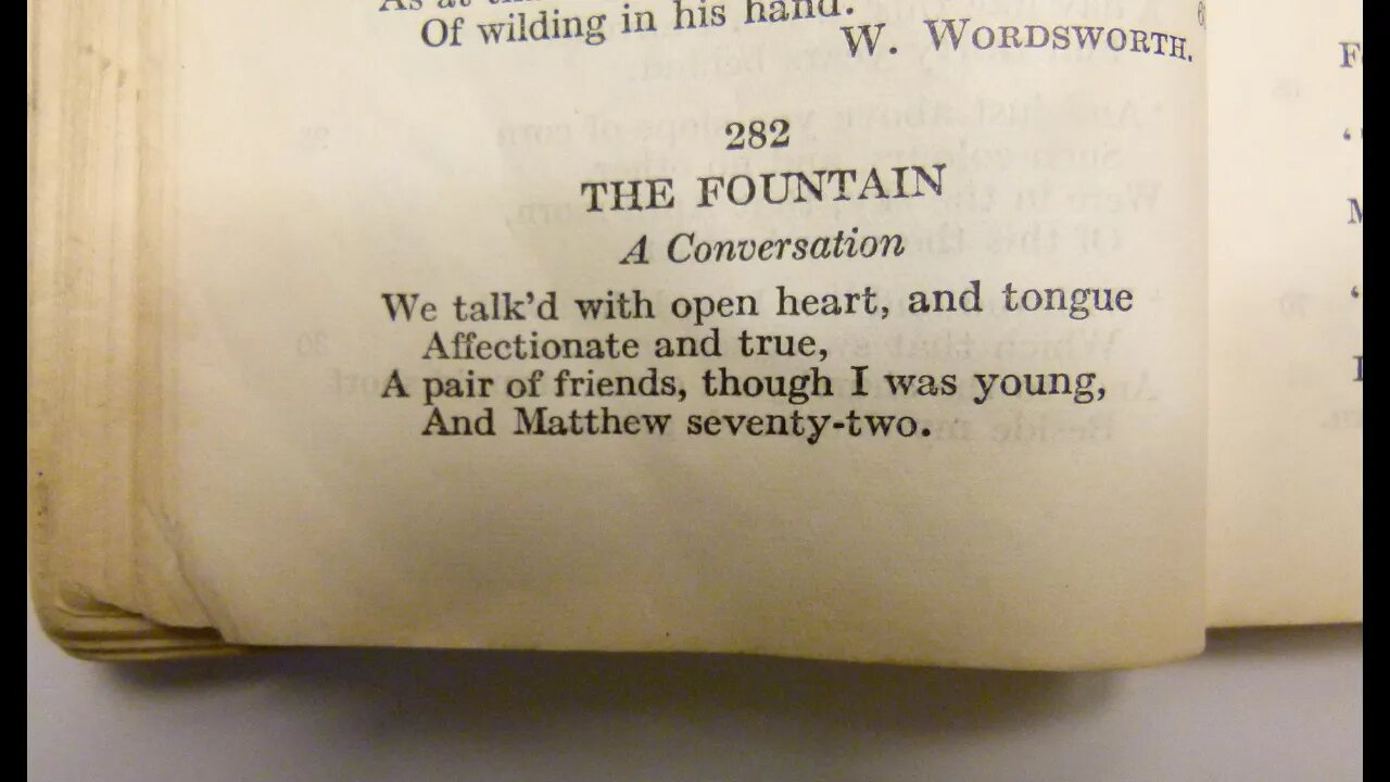 The Fountain - W. Wordsworth