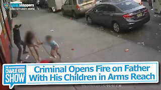 Criminal Opens Fire on Father With His Children in Arms Reach