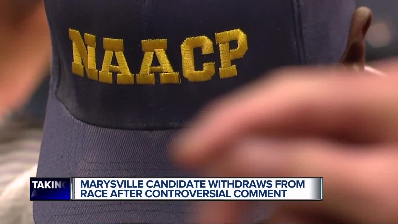 Marysville candidate withdraws from race after controversial comment, community reacts