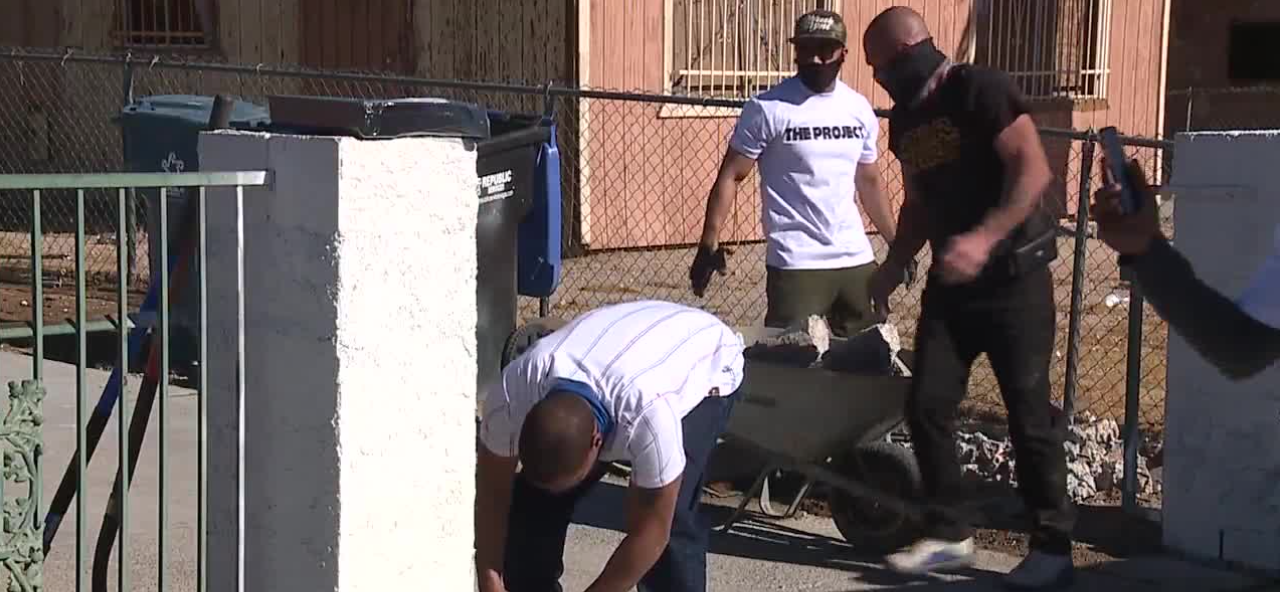 Las Vegas community helps beautify the block