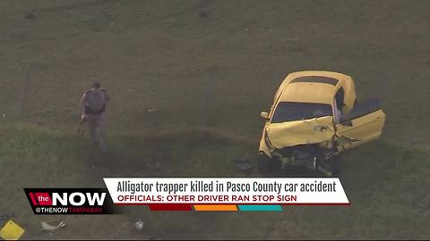 Alligator trapper killed in crash in Pasco Co.