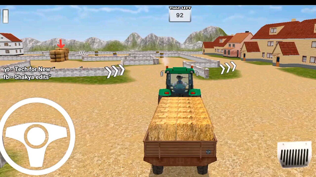 Reach the parking area in Hundreds Second || Tractor Trolley Simulator Gameplay