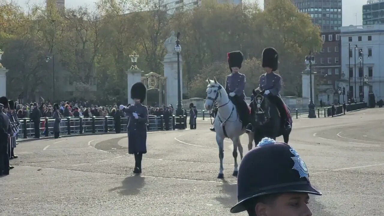 Royal guards 💂‍♀️ on horse back #buckinghampalace