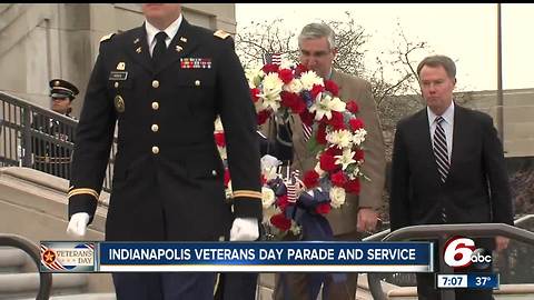 Veterans Day celebrated in downtown Indianapolis parade