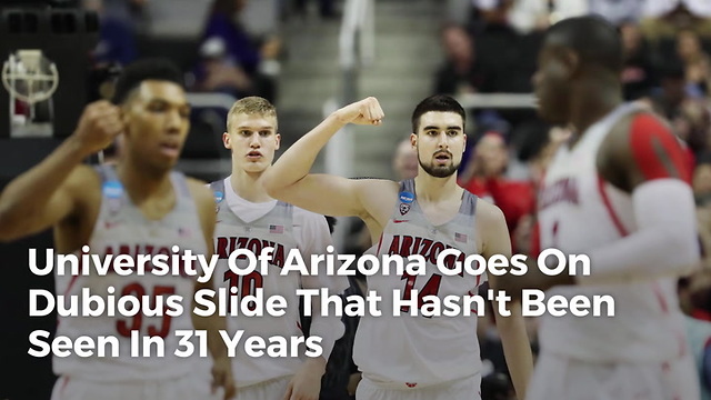 University Of Arizona Goes On Dubious Slide That Hasn't Been Seen In 31 Years