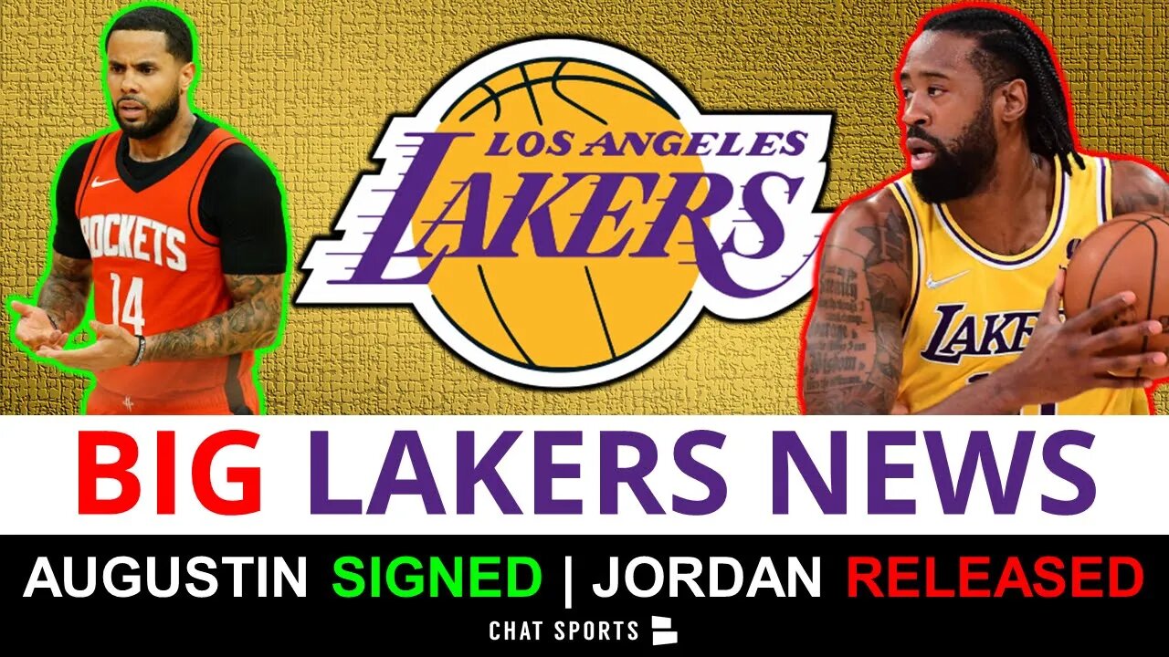Lakers News ALERT: Lakers Sign DJ Augustin, Wenyen Gabriel & CUT DeAndre Jordan