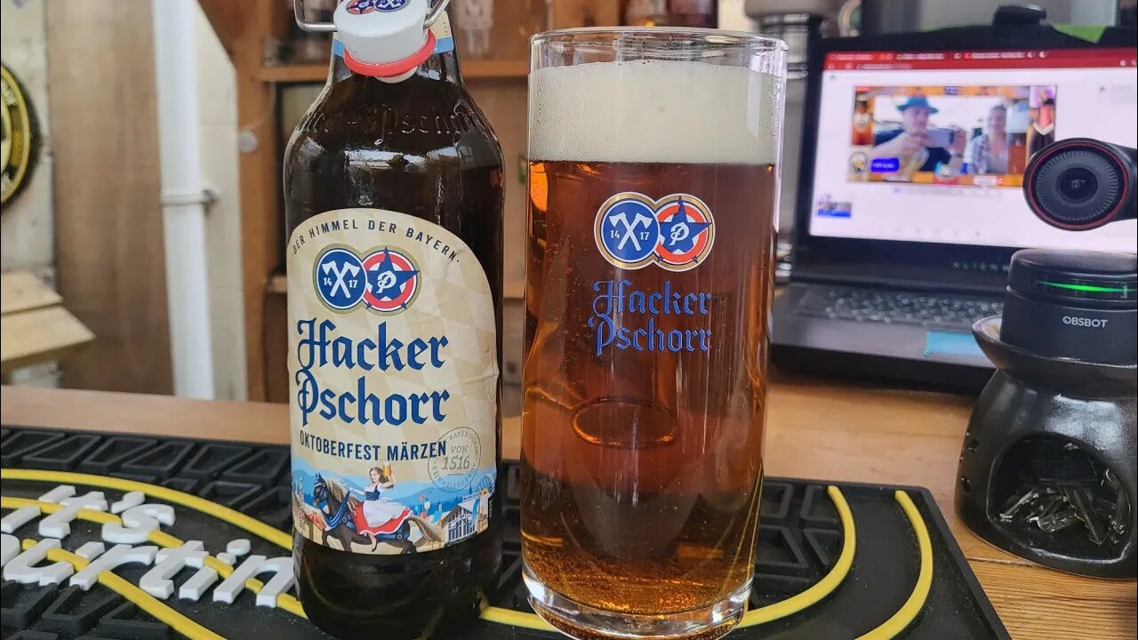 Hacker Pschorr Oktoberfest Marzen 5.8% ABV & WALKERS MAX PEPPERONI FEAST CRISPS £1.75