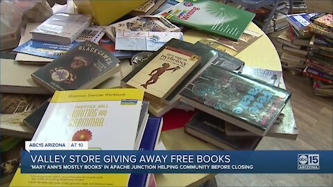 Valley store giving away free books