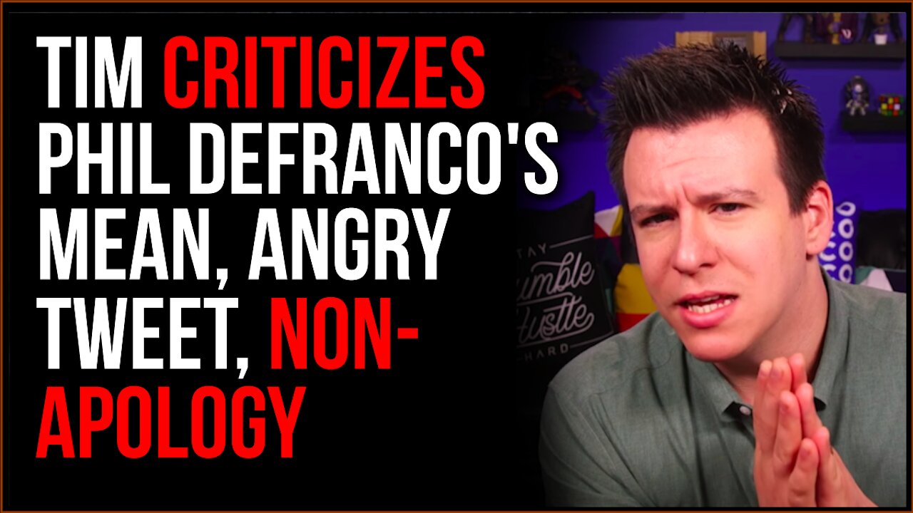 Tim Pool Criticizes Philip DeFranco's Mean Tweet, Fake Apology