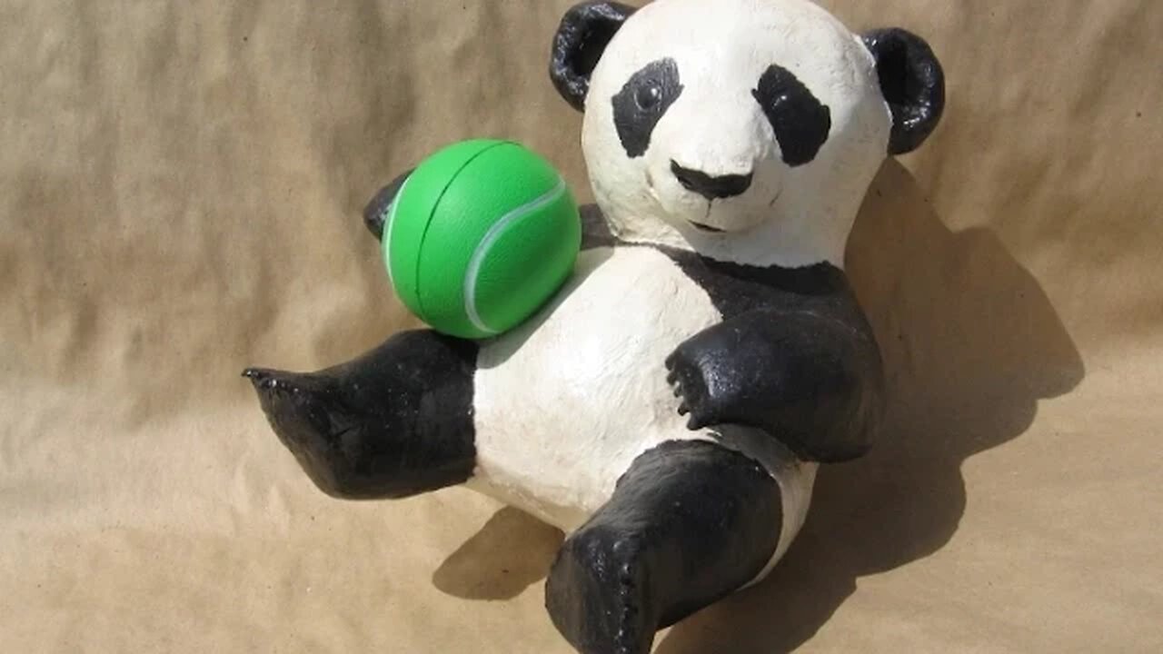 How to Make a Baby Paper Mache Panda