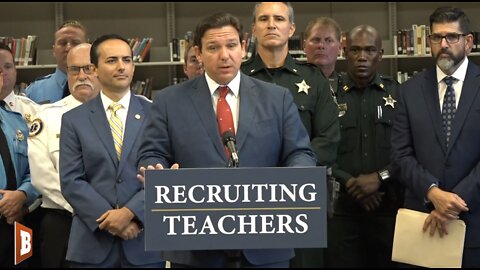 MOMENTS AGO: Gov. Ron DeSantis launching new Teacher Recruitment Initiative…