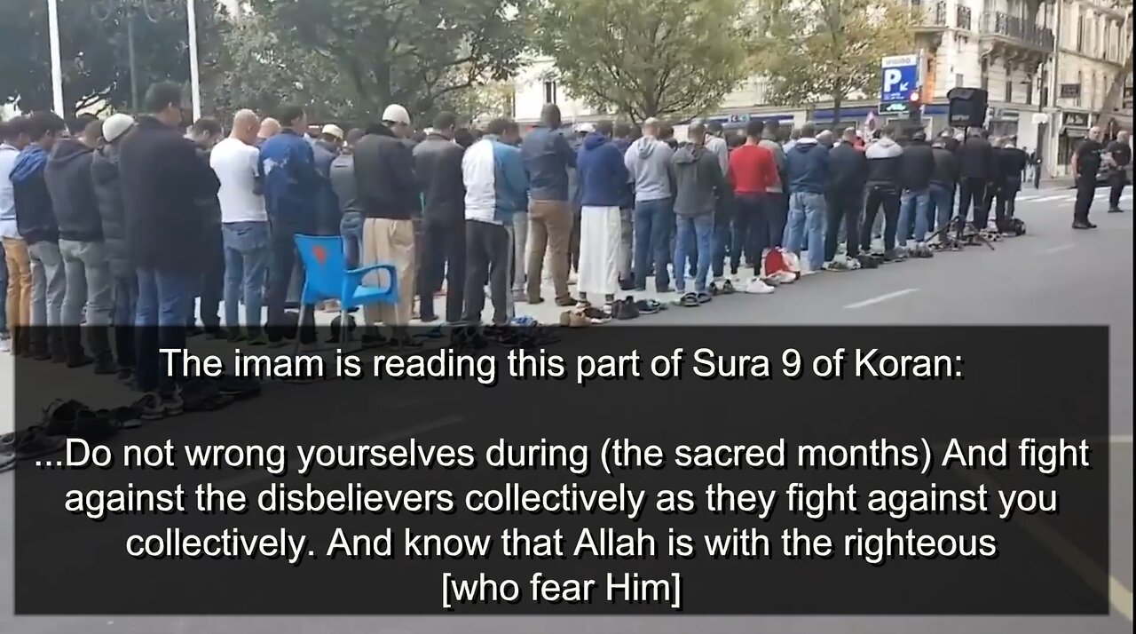 2017 Street Prayers France with instructions to fight the unbeliever