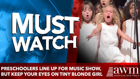 Preschoolers Line Up For Music Show, But Keep Your Eyes On Tiny Blonde Girl In The Middle