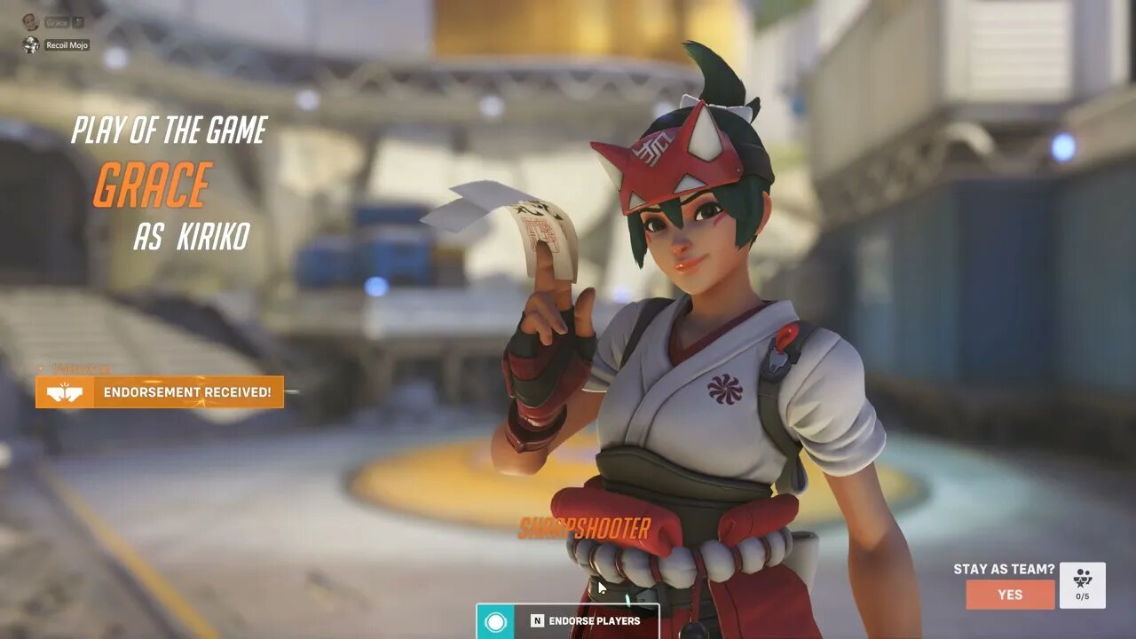 Grace Kiriko POTG Overwatch 2 New Support Healer Gibraltar Last Point