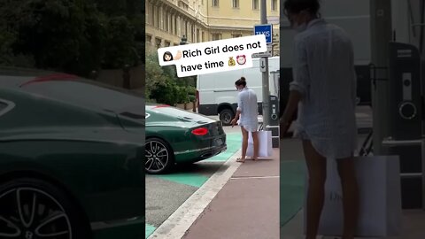 Rich Girl dose not Have time #shorts #girl #richgirl #car #cartokshorts