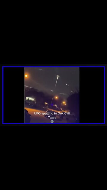 🔥🔥 UFO Spotted in Oak Cliff Texas or Project BlueBeam?