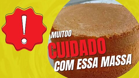 muito cuidado com essa massa de pão de ló 😱 #massa