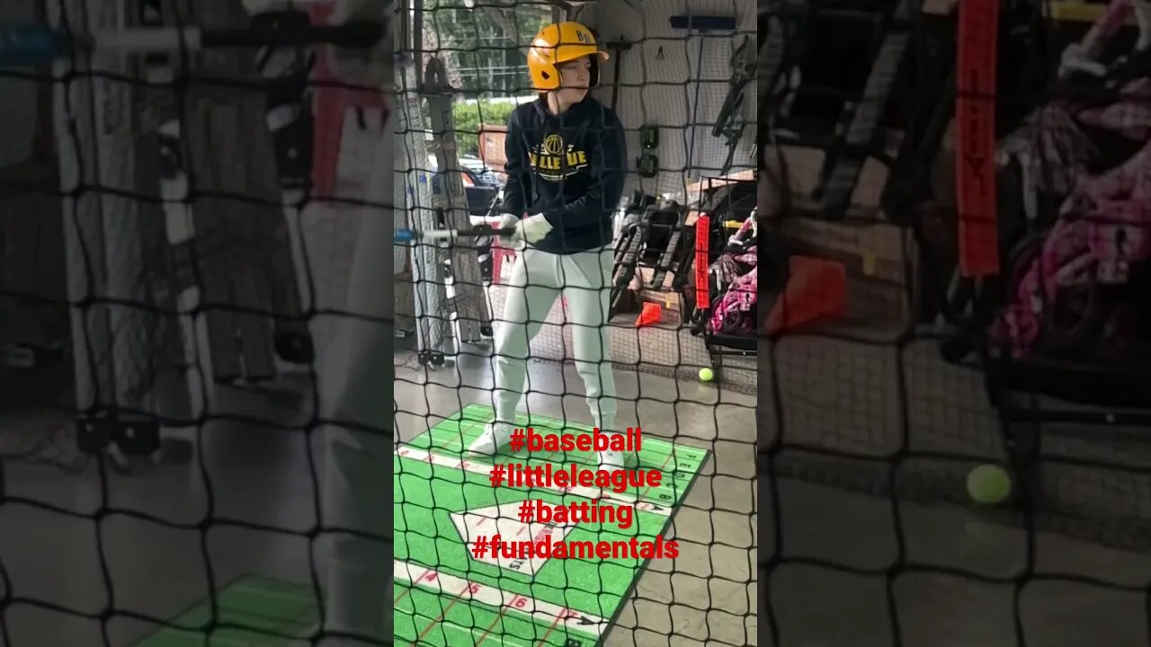 More time in the cage. #baseball #fundamentals #baseballlife #littleleague #coaching #batting