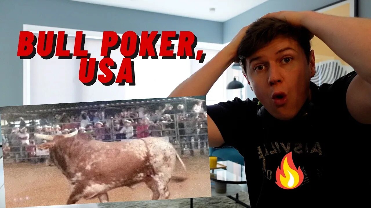 FIRST TIME WATCHING BULL POKER, USA!! **INSANE IRISH GUY REACTION**