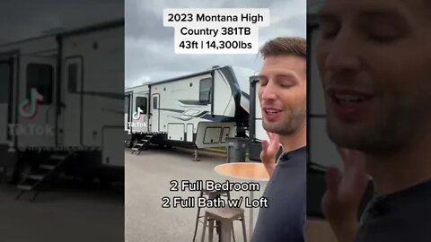 2023 Montana High Country 381TB | NEW 2 Full Bedroom 2 Full Bathroom w/ Loft Fifth Wheel RV! #shorts