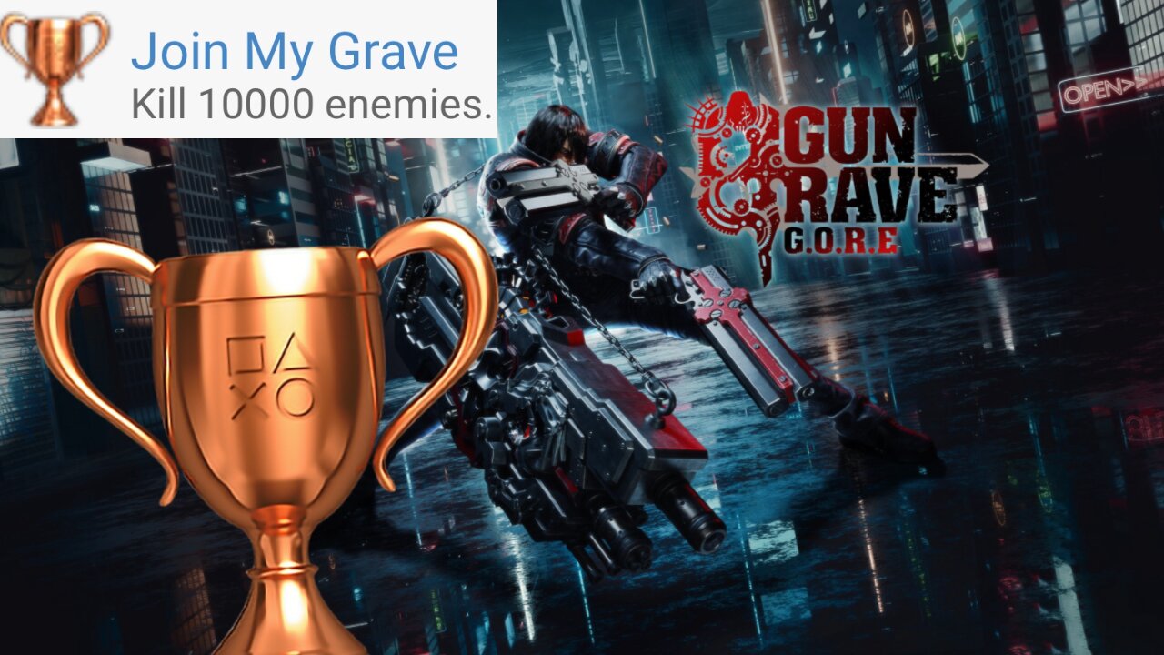 Gungrave G.O.R.E. - "Join My Grave" Bronze Trophy