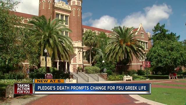 Florida State University announces reforms for Greek community after student death