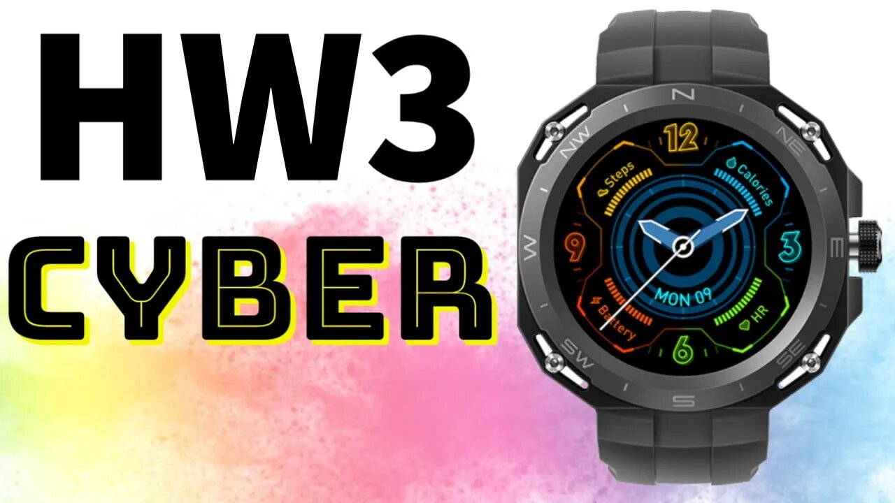 HW3 Cyber Smartwatch Full Screen PK Huawei HW28 GT3