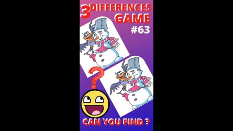 3 DIFFERENCES GAME | #63