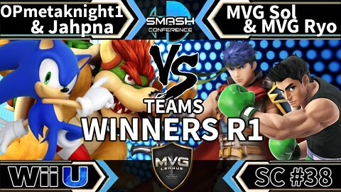 OPmetaknight1 & Jahpna vs. MVG|Ryo & MVG|Sol - Teams SSB4 Winners R1 - Smash Conference 38