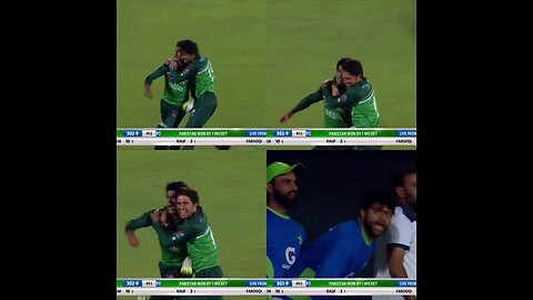 Naseem shah on fire last over ||