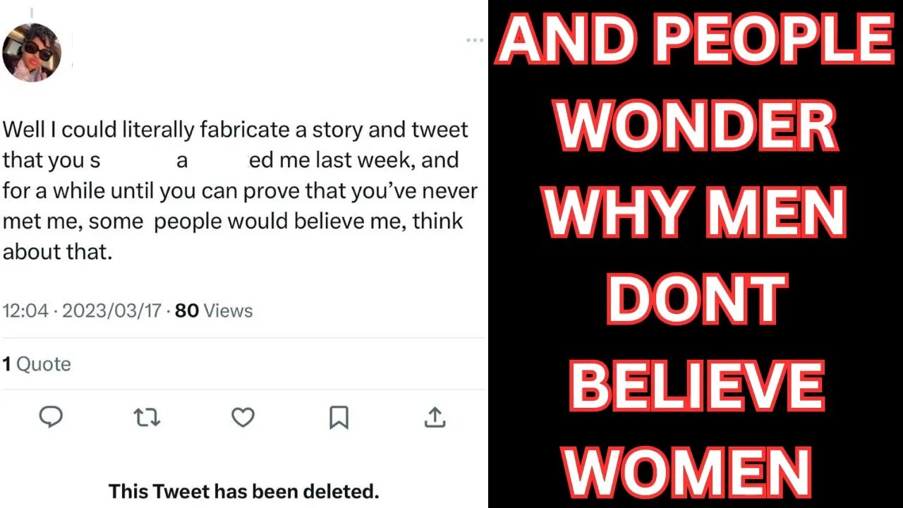 |NEWS| This Is Why Men Don't Believe Every Woman