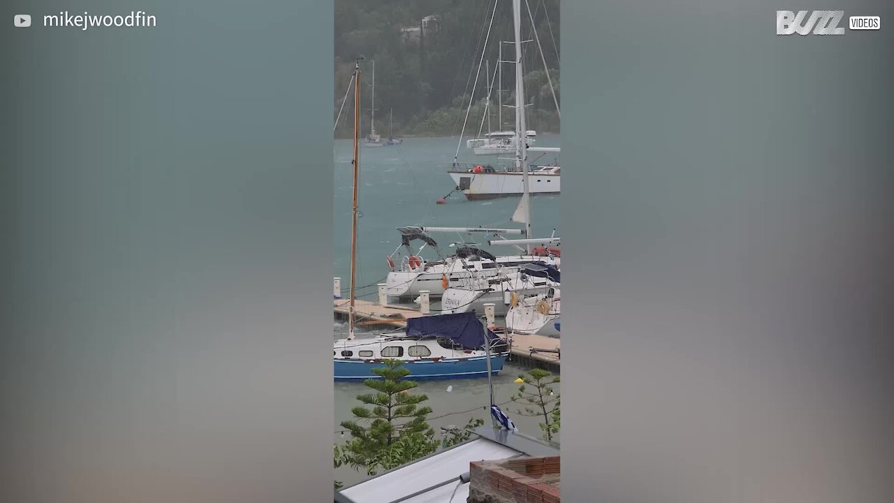 Un cyclone a fait des dégâts en Grèce