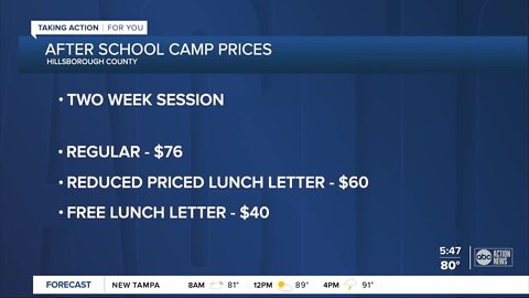 Registration for Hillsborough after-school camps starts Wednesday