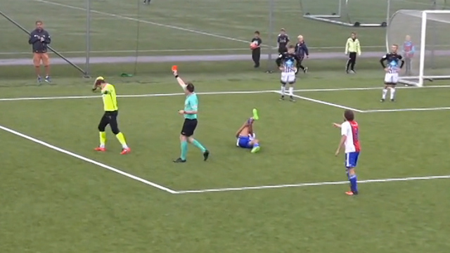 GRAPHIC: Soccer Goalie BREAKS Opponent's Leg in Tackle