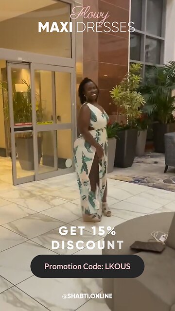 LKOUS High Split Floral Print Flowy Maxi Dresses👗